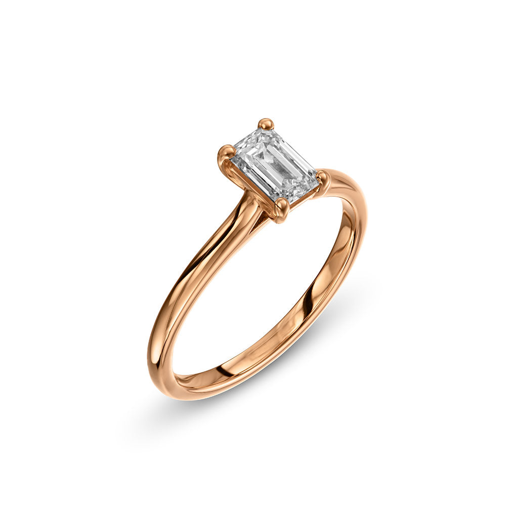 Bright World Ring - Emerald cut - 0.50CT