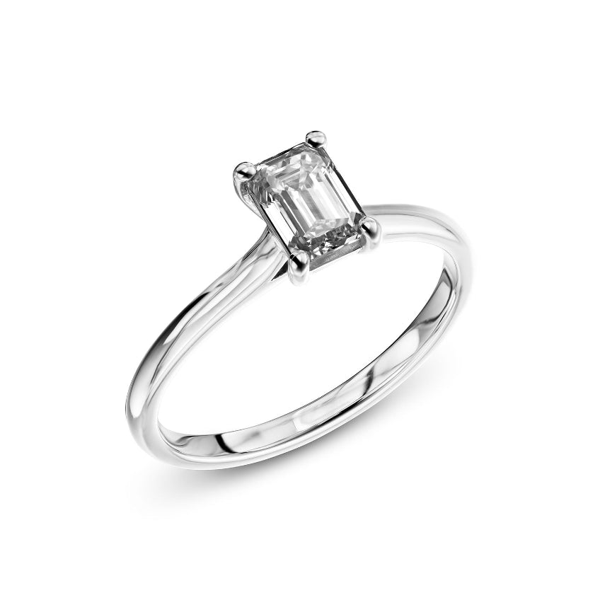 Bright World Ring - Emerald cut - 0.70CT
