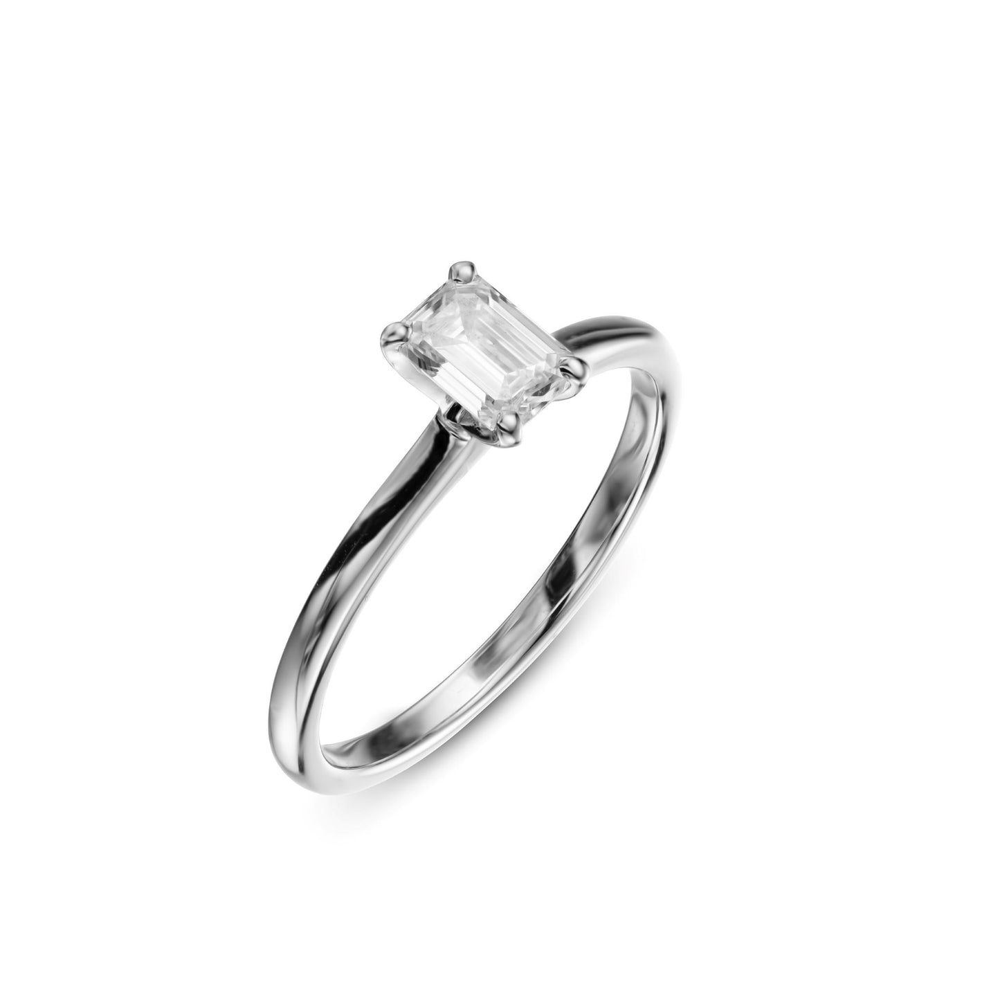 Bright World Ring - Emerald cut - 0.50CT