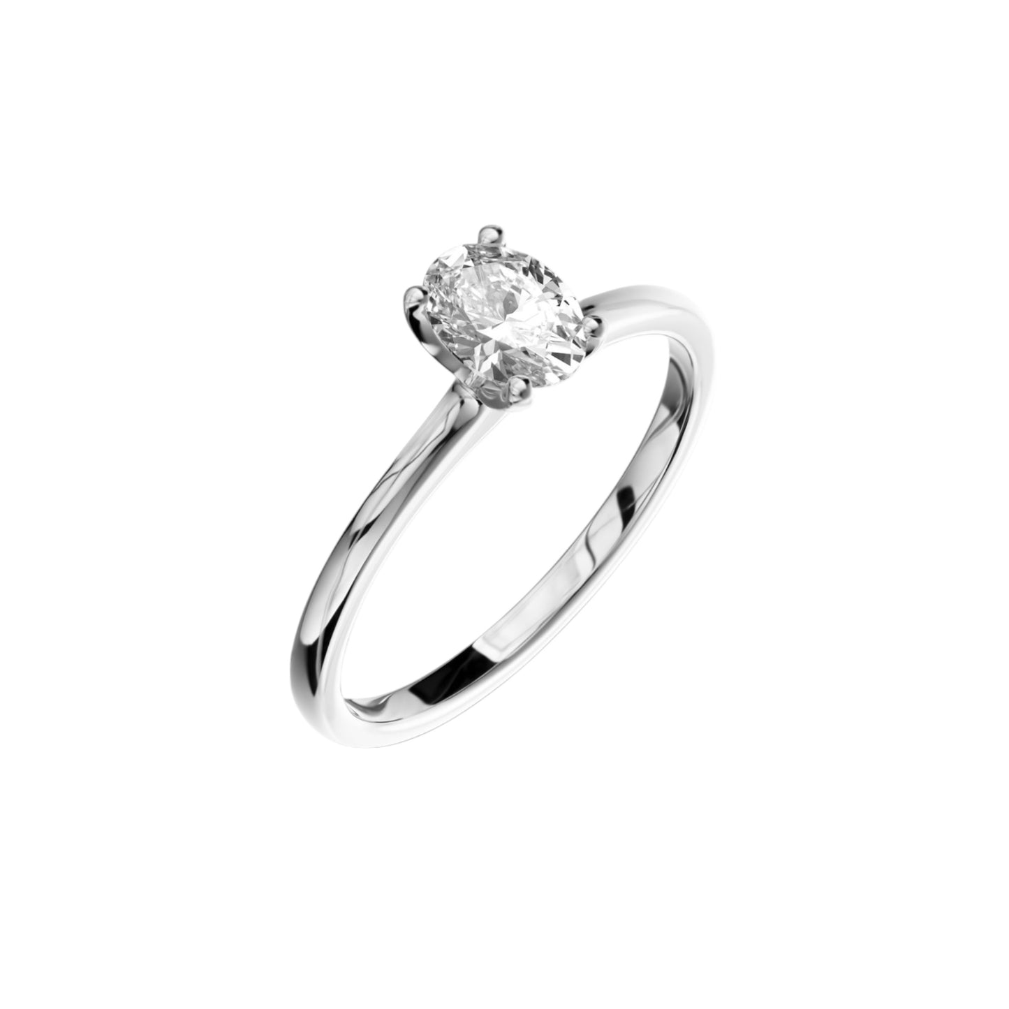 Bright World Ring - Oval cut - 0.50CT