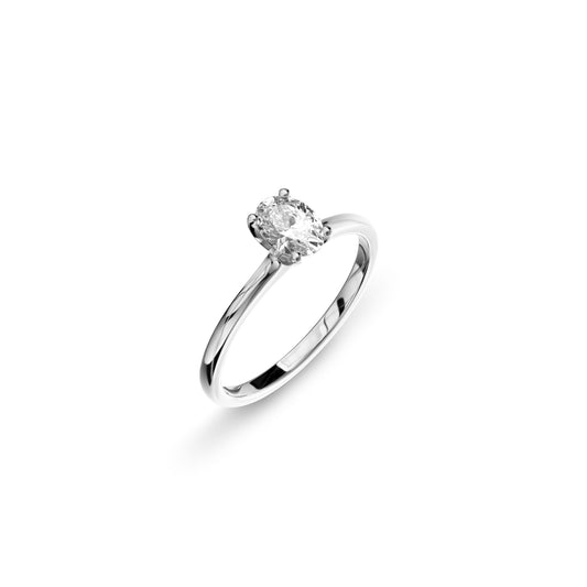 Bright World Ring - Oval cut - 0.50CT