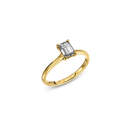 Bright World Ring - Emerald cut - 0.70CT