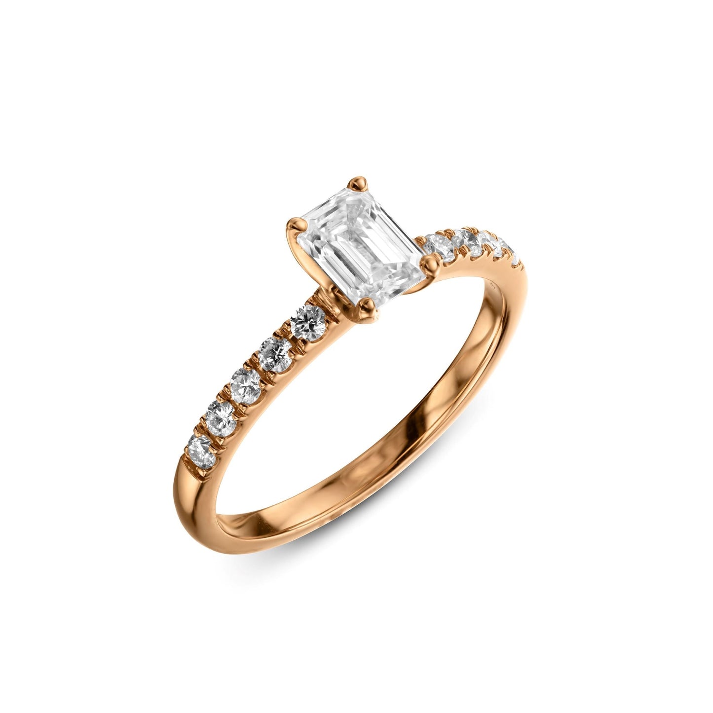 Bright World Ring - Emerald cut - 0.70CT