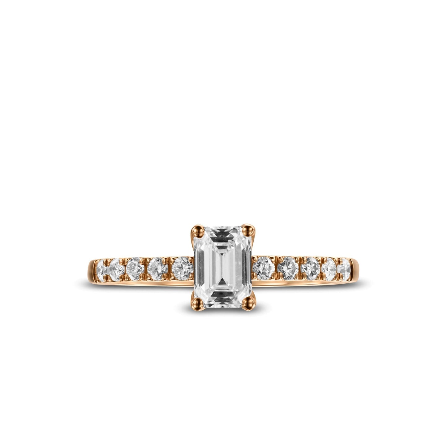 Bright World Ring - Emerald cut - 0.70CT