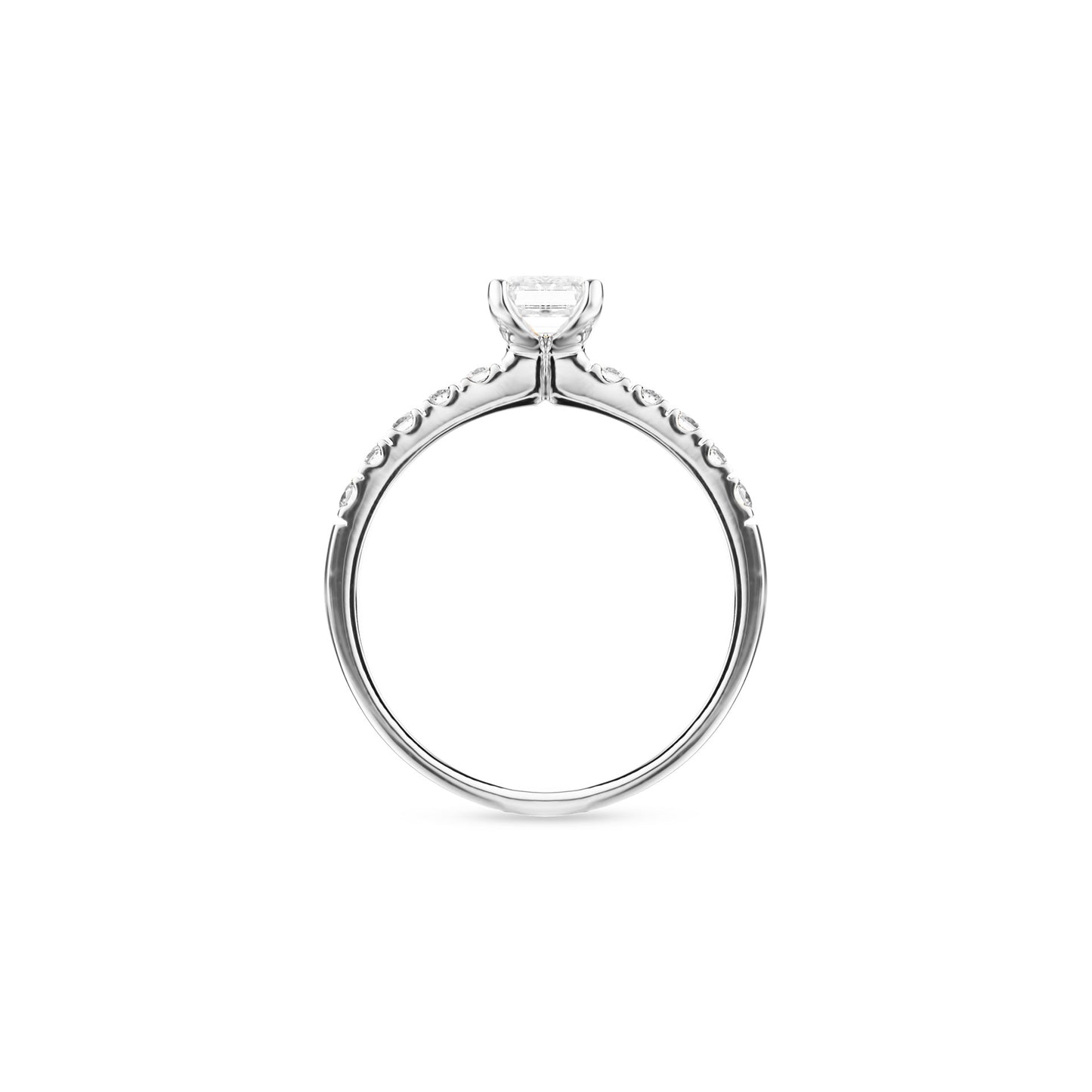 Bright World Ring - Emerald cut - 0.70CT
